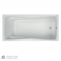 Preview: Acryl Badewanne Andorra 180x 80 cm weiß Wanne Styropor Wannenträger rechteck