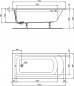 Preview: Acryl Badewanne Ideal Standard Emil 1700x 800mm Komplettset Multiplex Körperform
