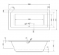 Preview: Acryl Badewanne Lupor 190 x 90 cm weiß Wanne Styropor Wannenträger rechteck