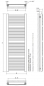 Mobile Preview: Design Badheizkörper Luina - Handtuchheizkörper Radiator Badwärmer RAL9003
