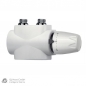 Preview: Heimeier Multilux 4-Set weiß - Badheizkörper Mittelanschluss Thermostatkopf DX