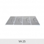 Preview: Mainfloor Fußbodenheizung Umlenkplatte Trockenbauelement Alu VA 25 cm