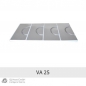Preview: Mainfloor Fußbodenheizung Umlenkplatte Trockenbauelement Alu VA 25 cm
