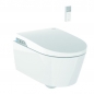 Preview: Scalido Dusch-WC Scalido mit WC-Sitz spülrandlos verdeckte Befest. weiß