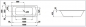 Preview: Stahl Badewanne Eden 180 x 80 weiß Wannenträger Ab- Überlaufgarnitur Emaille
