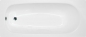 Preview: Stahl Badewanne Verona 160 x 70 weiß Wannenträger Ab- Überlaufgarnitur Emaille