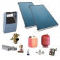 Preview: TWL Solaranlage FK200-4 Flachkollektorset 9,36 m² Solarpaket Trinkwasser Heizung