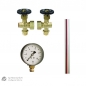 Preview: Wasserstandanzeiger Wasserstandsrohr Manometer für Druckkessel 300- 750 Liter