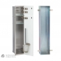 Preview: WC Wandcontainer graue Glastür rechts WC Einbauschrank Einbaurahmen Unterputz