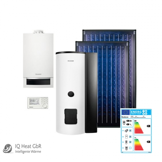 Buderus GB172 Gas Brennwert Solarpaket Trinkwassererwärmung RC310 SMS290 SKN 4.0