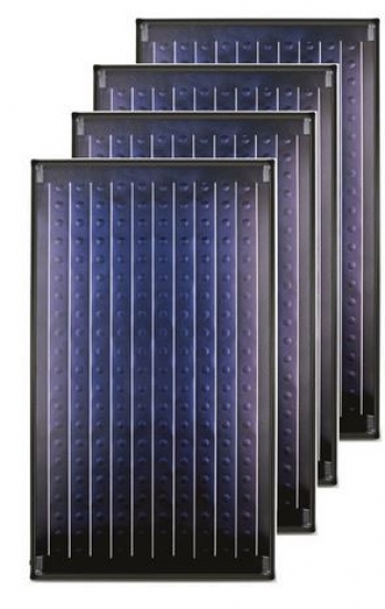Buderus Solaranlage Logaplus Paket S77 - 4x SKN4.0 Pufferspeicher PNR750 FS27/2
