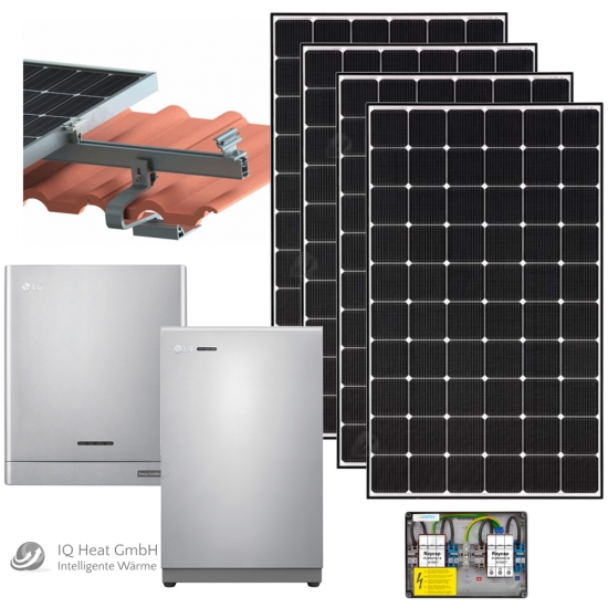 LG Photovoltaikanlage 6,21 kWp Stromspeicher Wechselrichter Solarmodul NeON