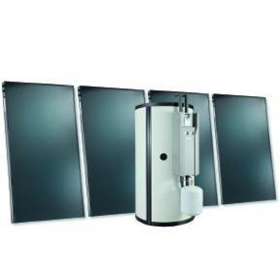 Remeha Paket Gas Brennwert Solar Paket Calenta Ace 25 DS Nova Plus ST 625-10 AD