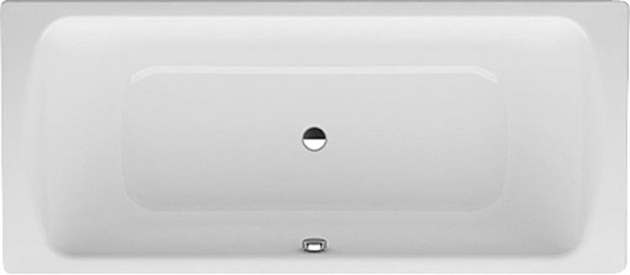 Stahl Badewanne Eden 180 x 80 weiß Wannenträger Ab- Überlaufgarnitur Emaille