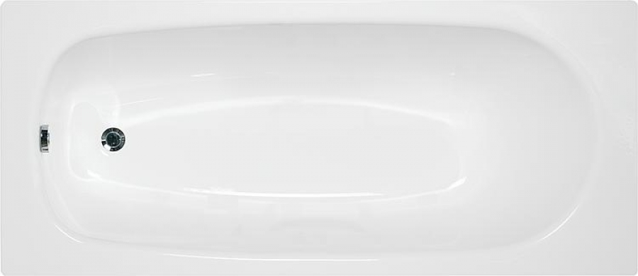 Stahl Badewanne Verona 160 x 70 weiß Wannenträger Ab- Überlaufgarnitur Emaille