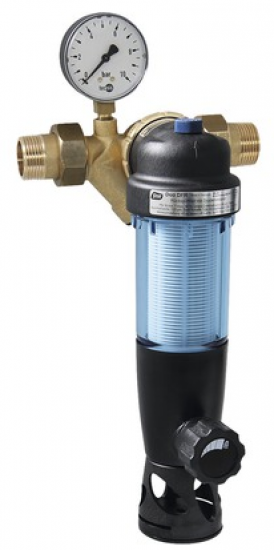 SYR Rückspülfilter Duo DFR DN25 1" mit Druckminderer Wasserfilter Hauswasser