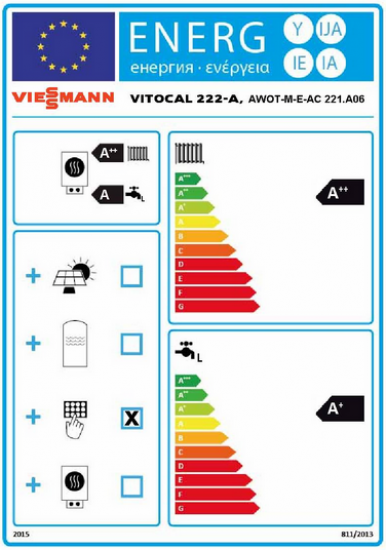 Viessmann Wärmepumpe Vitocal 222-A 5,7 kW + Wohnraumlüftung Vitovent 300-W Kanal