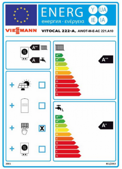 Viessmann Wärmepumpe Vitocal 222-A 8,7 kW + Wohnraumlüftung Vitovent 300-W Kanal