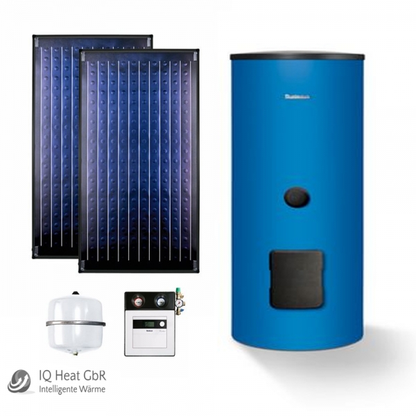 Buderus Solaranlage Logaplus Paket S2 blau 2 x SKN4.0 SM300 SC20 Solarspeicher