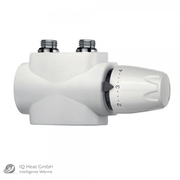 Heimeier Multilux 4-Set weiß - Badheizkörper Mittelanschluss Thermostatkopf DX