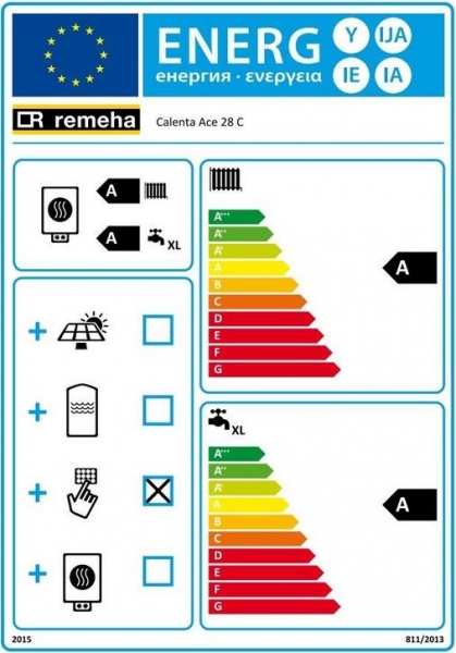 Remeha Calenta Ace 28 C 28 kW Gas Brennwert Kombi Wandheizkessel Gastherme