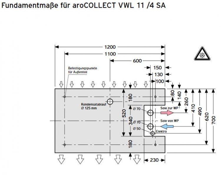 Vaillant Paket Luft Sole Wärmepumpe flexoCOMPACT exclusive VWF 58 /4 aroCOLLECT