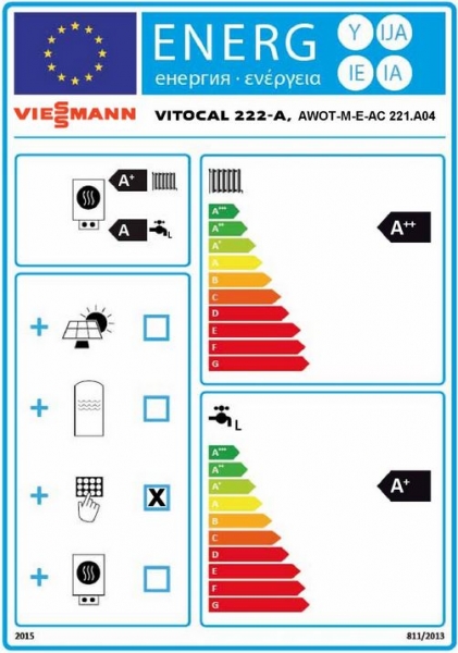 Viessmann Paket Luft Wasser Wärmepumpe Vitocal 222-A Monoblock bei A7/W35 4,0 kW