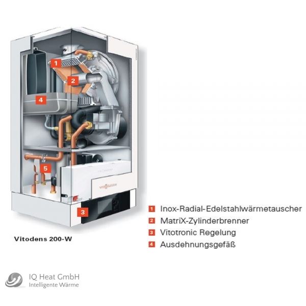 Viessmann Vitodens 200-W 19 kW Gasbrennwert Therme Vitocell 100-W 120 Liter