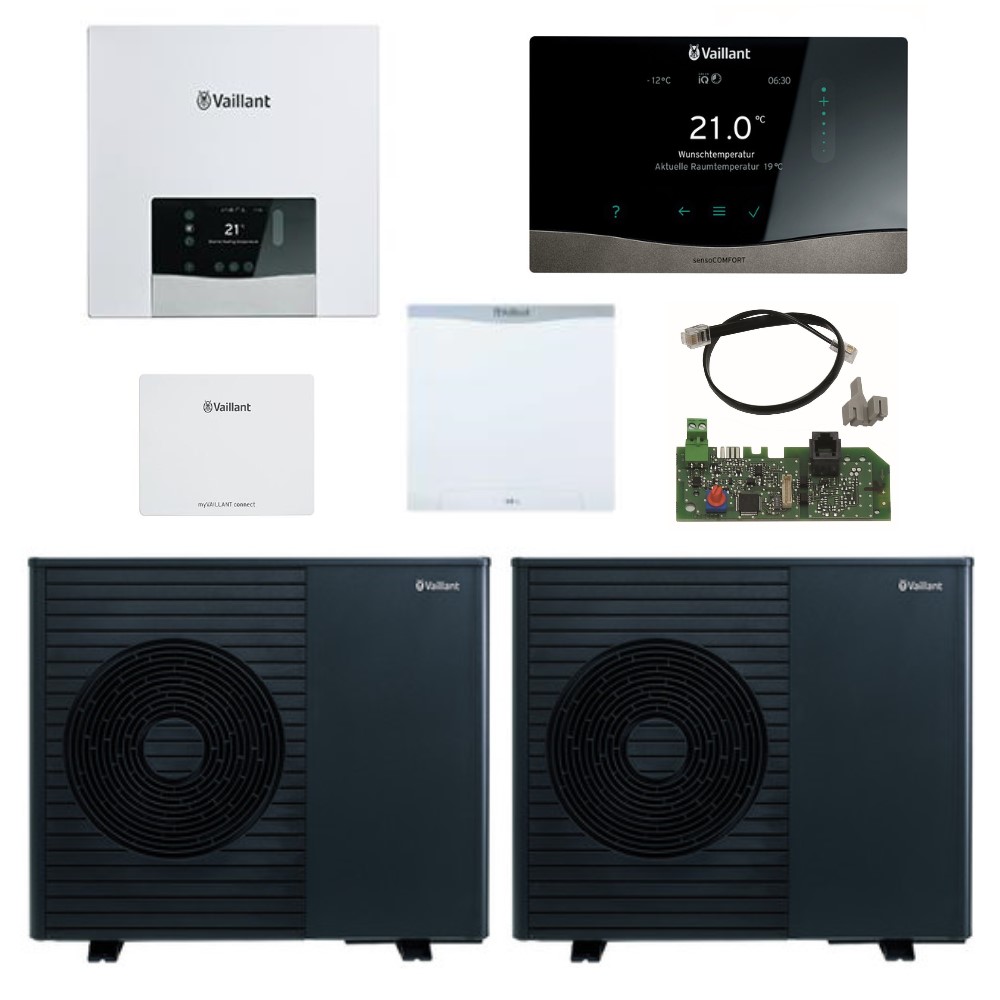 VAILLANT Wärmepumpe aroTHERM plus 75/8.1 A 2er Kaskade Paket 4.3507 Zubehör