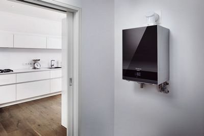 Buderus Gas Brennwert Therme Logamax plus GB192-30 i T40S weiß Paket W51
