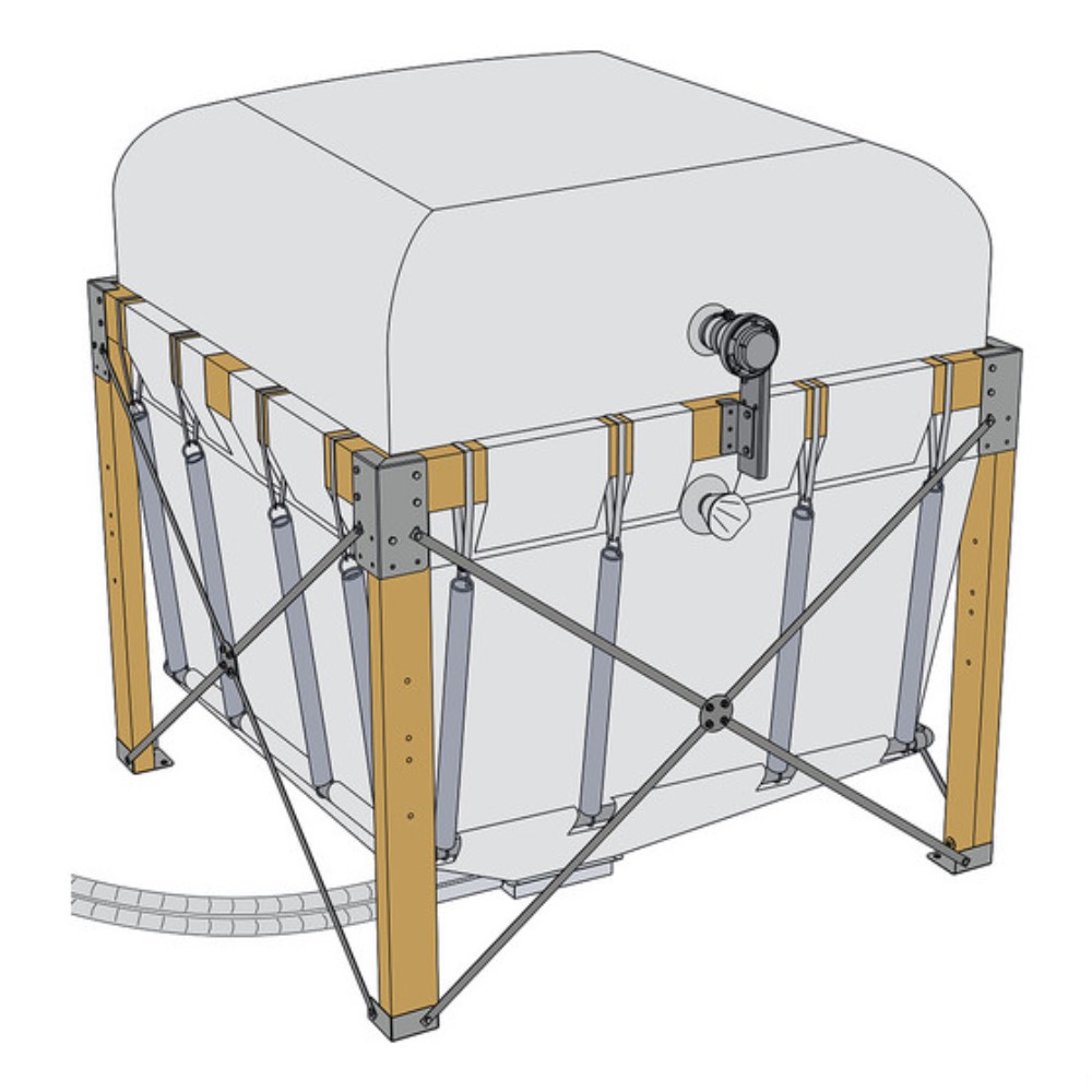 Fröling Pelletsilo Pellets-Variosilo 2,90 x 2,30 Inhalt 4,5 - 6,8 t Pelletbox