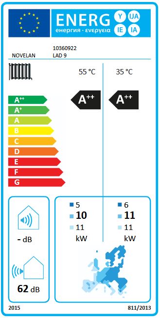 Novelan Luft Wärmepumpe LADV9.1-1/3 230/400V frequenzgeregelt Dual 10369901