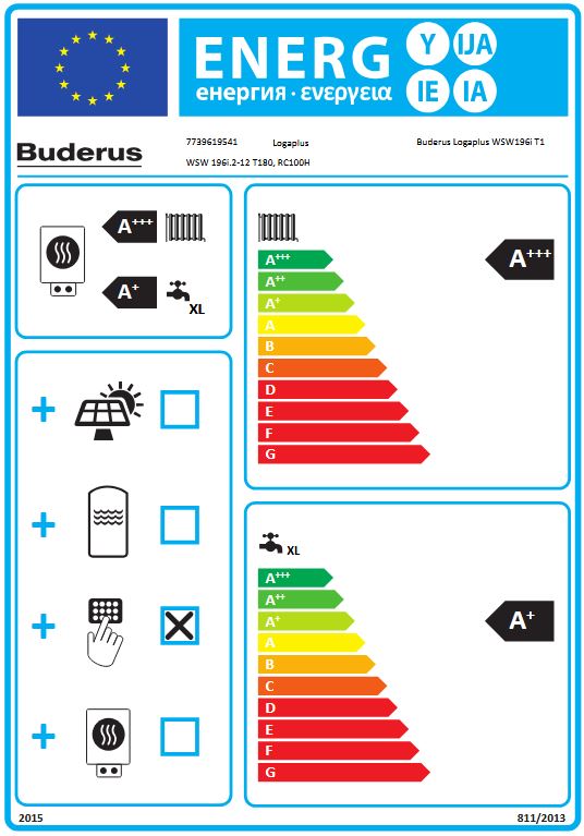 Buderus Sole Wärmepumpe Logaplus WSW196i.2-12 T180 MX400 7739619541 Paket