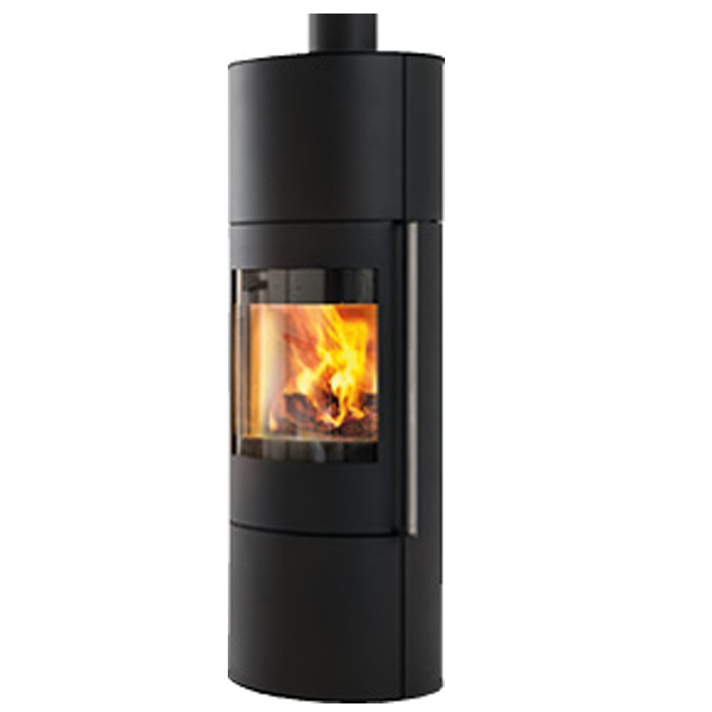 Kaminofen Wodtke Porto Largo 5 kW Stahl black Scheitholz Kamin Holzofen 088310
