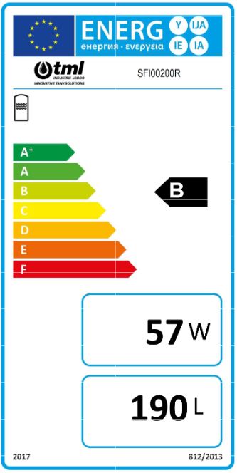 TML Edelstahl Warmwasserspeicher SFI 200 Liter mit einem Wärmetauscher Boiler