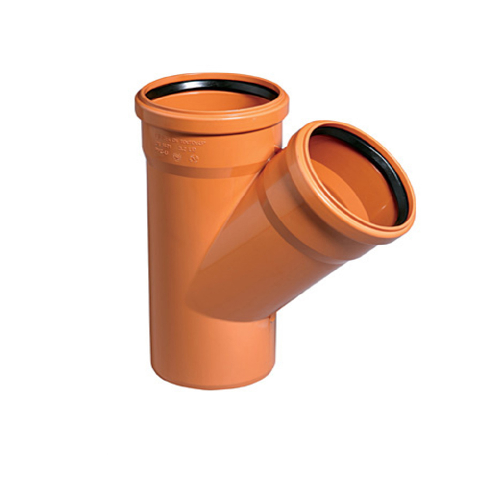 KG-Rohre KGEM Abwasser Rohr - Abzweig 45° DN110