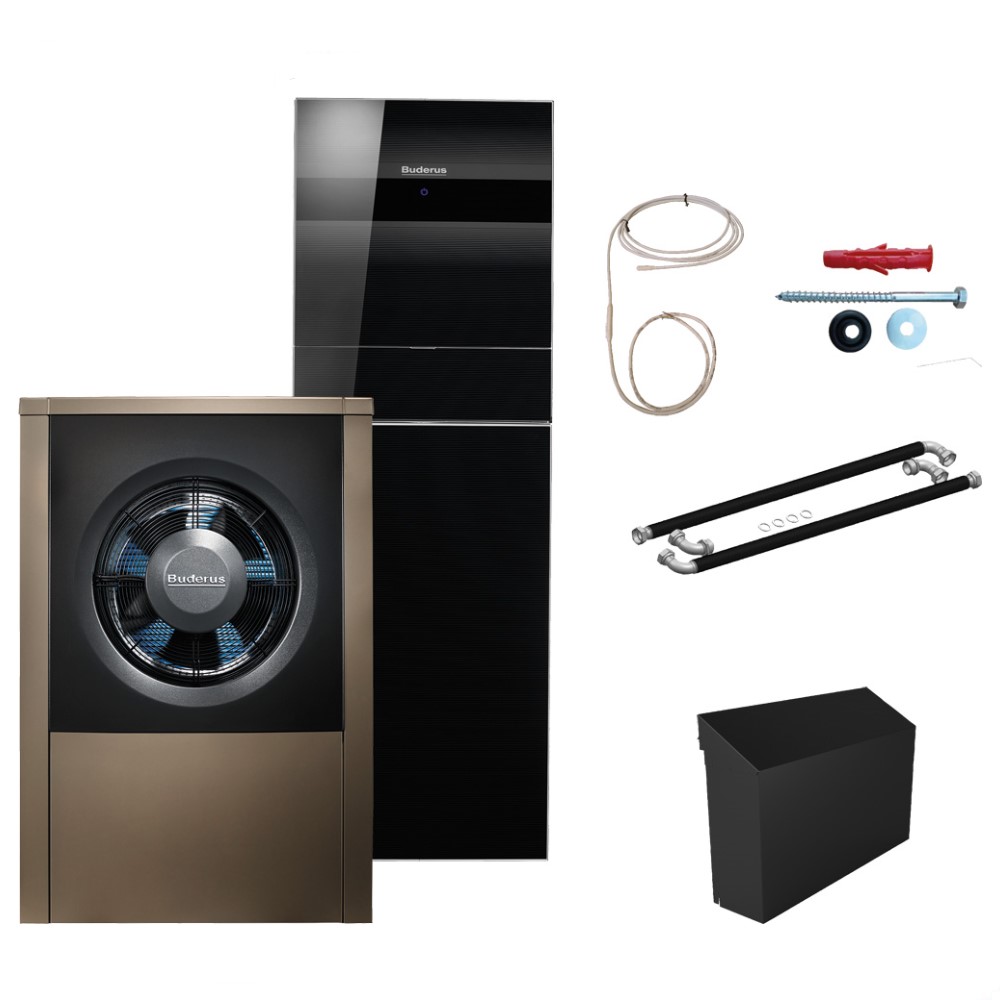 Buderus Luft Wärmepumpe Logatherm WLW196i.2-14 ARTP120 Logaplus M mit Zubehör