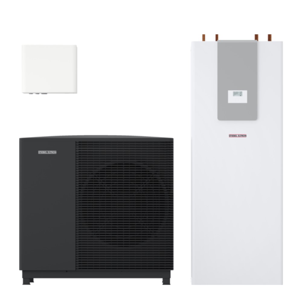 STIEBEL ELTRON Luft Wärmepumpen Set WPL-A 10.2 Plus HK 400 + HSBC 300 #207559