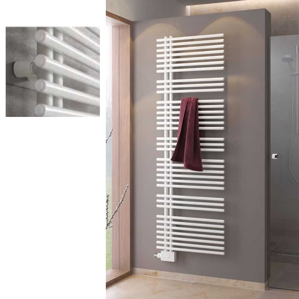 BEMM Asymo Design Badheizkörper weiß Heizkörper Handtuchwärmer 50 mm 1/2" IG