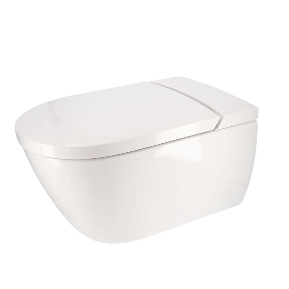 Villeroy & Boch Dusch WC Set Viclean L WC Sitz Wand tiefspül WC Wandtoilette