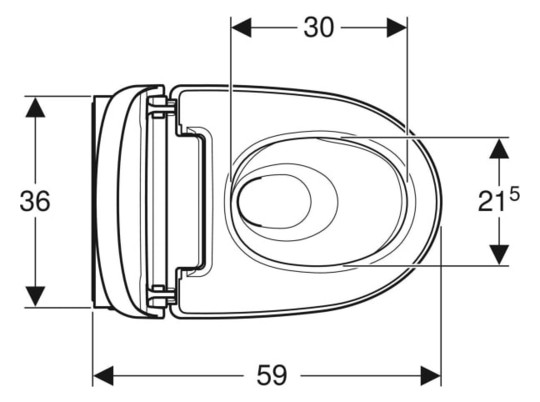 Geberit Vorteilspaket Dusch WC Mera Classics mit WC-Element Duofix Connect Box