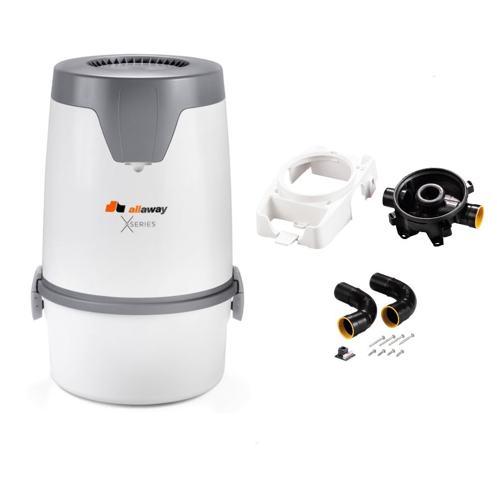 Allaway X 30  Zentralstaubsauger Staubsauger Staubsaugzentralgerät Wandhaltrung