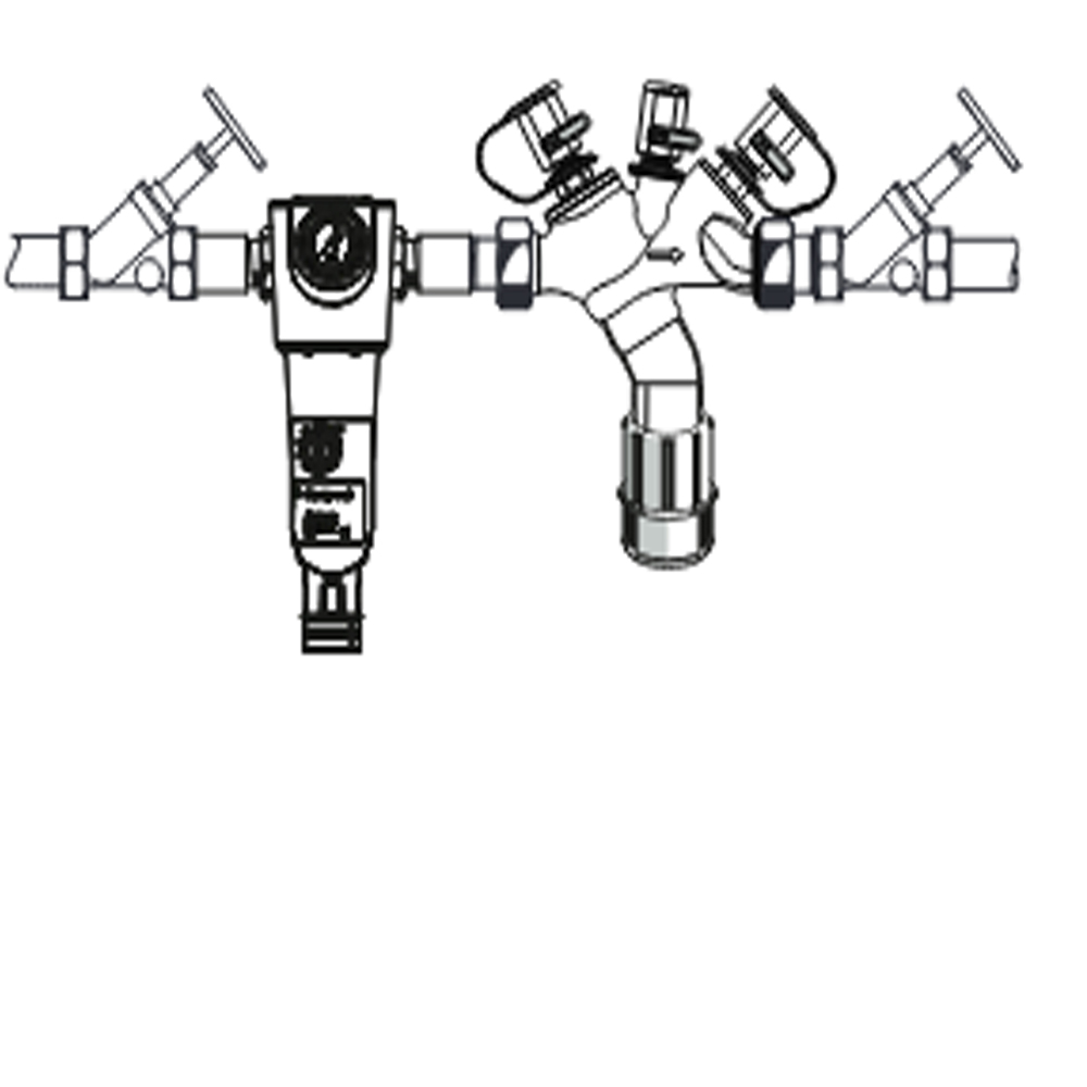 Systemtrenner BA TRINNITY DN 32 f. Rohreinbau 11/4" BL = 180mm (ohne VS)