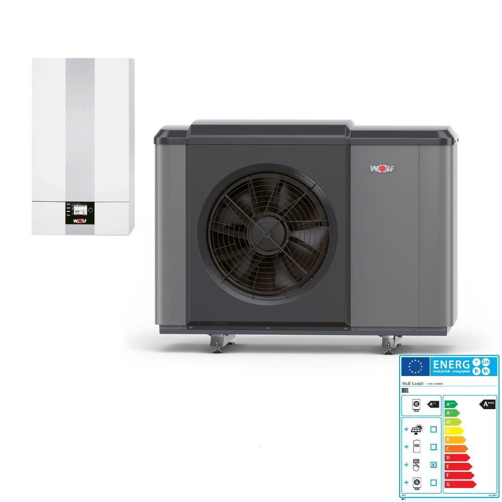 Wärmepumpe Wolf CHA Monoblock 07 mit Innen und Außeneinheit 5,2 kW 9146862