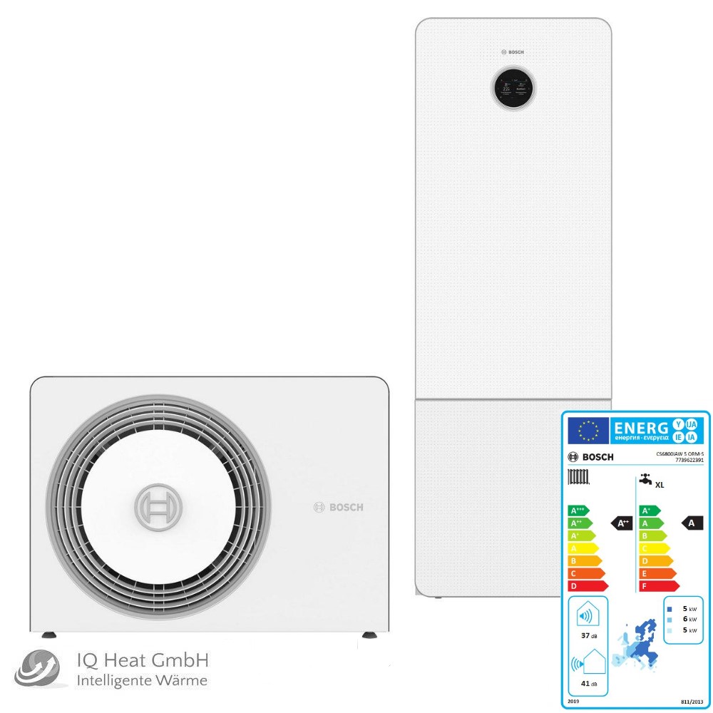 BOSCH Luft Wärmepumpe AW 5 OR-S CS6800iAW 12 M Monoblock Paket BOPA CS765