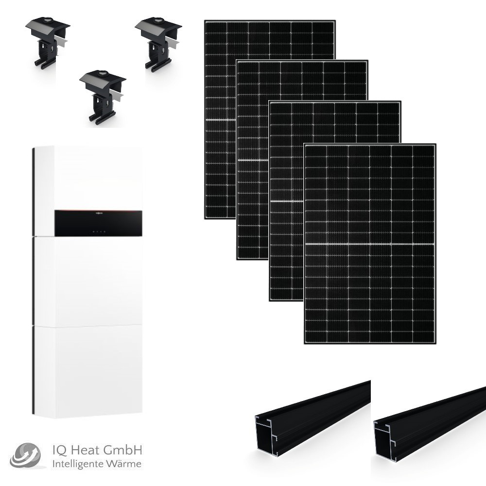 PV Anlage Viessmann Vitovolt 300 mit Vitocharge VX3 Flachdach Ost West 6,66 kWp