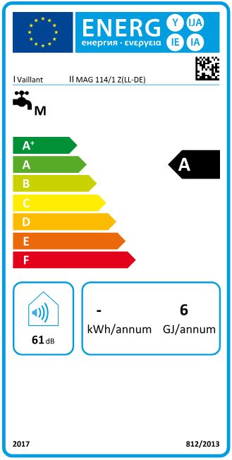 Vaillant Gas Warmwasser Durchlauferhitzer atmoMAG 114/1 I E-Gas 0010022558