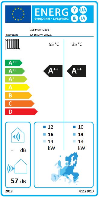 Novelan Luft Wärmepumpe LA 16.1HV 400V heizen frequenzgeregelt 10364901 ODU