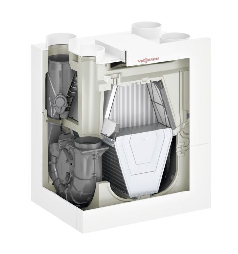 Viessmann zentrale Wohnraumlüftung Vitovent 300-W bis 250 m² Wärmerückgewinnung
