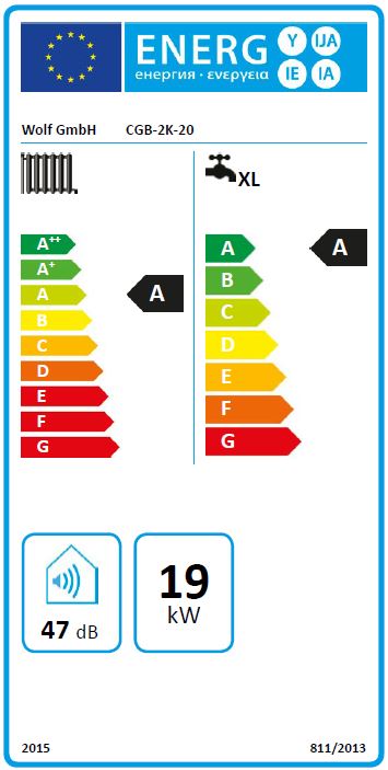 Wolf Gas Brennwert Kombitherme CGB-2K-20 kW Brennwertgerät ohne Regelung